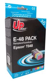 COMPATIBLE HAUT DE GAMME EPSON - T0487 Pack 6 cartouches compatibles Epson (T0481, T0482, T0483, T0484, T0485, T0486) Qualité Premium